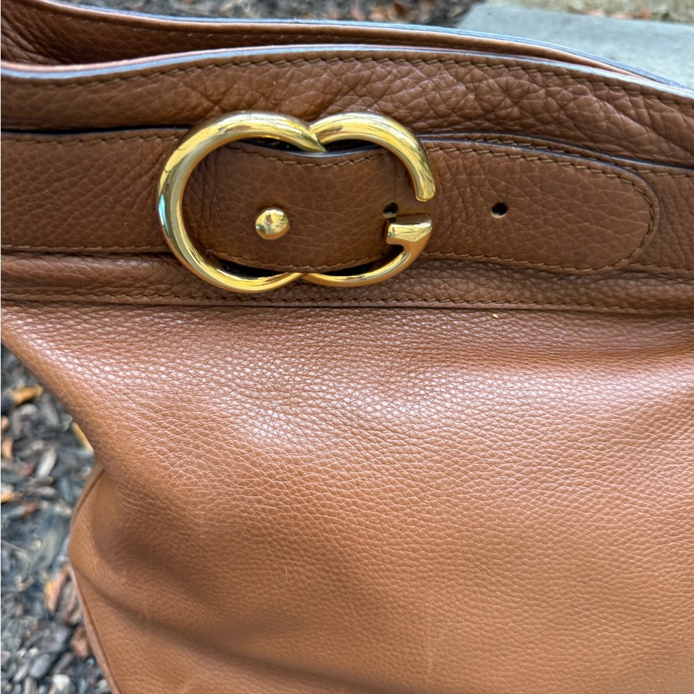 Stunning large Gucci Rider bag beautiful soft brown Leather beautiful condition - Picture 4 of 14